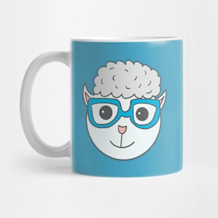 Lamb wearing Glasses Mug